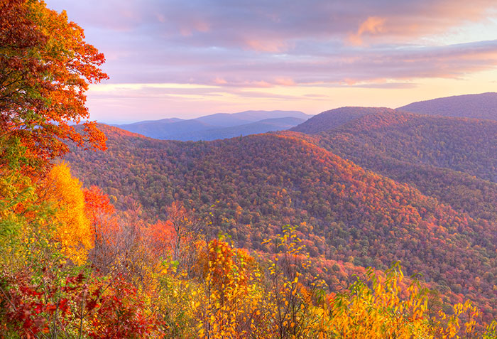 Skyline Drive in Shenandoah National Park